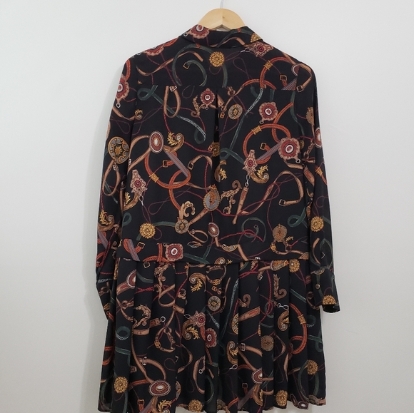 Zara Basic Chain Buckle Print Dress - Picture 12 of 13